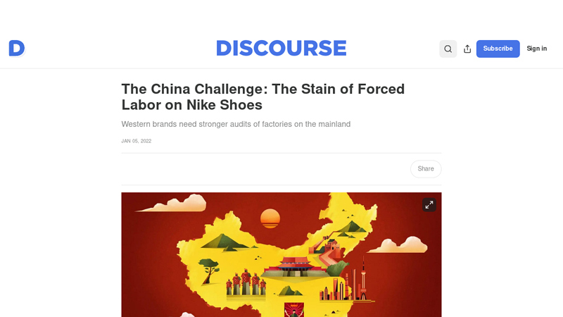 Image of The China Challenge: The Stain of Forced Labor on Nike Shoes