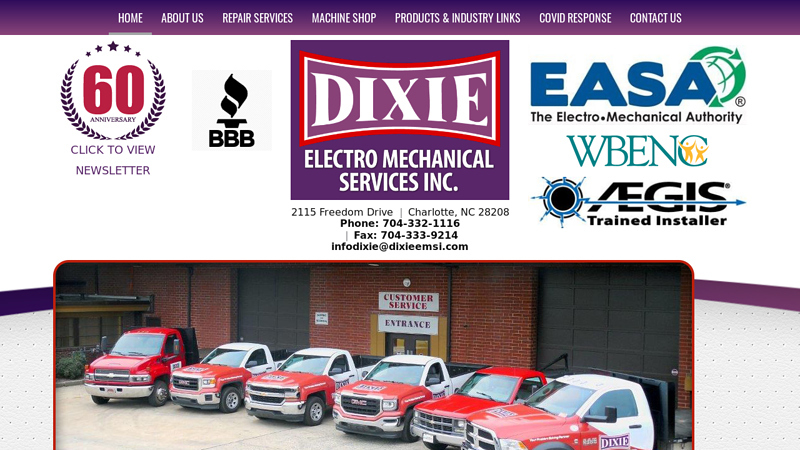 Electric Motor Repair Services In Charlotte NC - Dixie Electro Mechanical Services Inc in Charlotte NC - Dixie Electro Mechanical Services