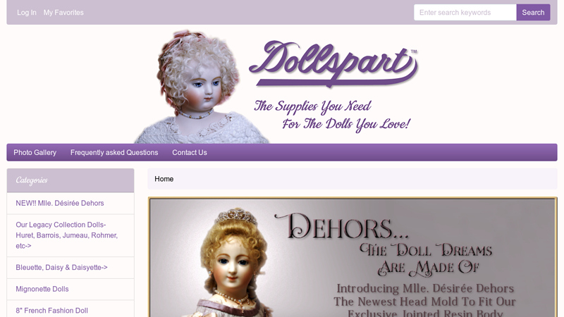 Dollspart Supply - Doll parts, supplies, shoes, high heels and accessories