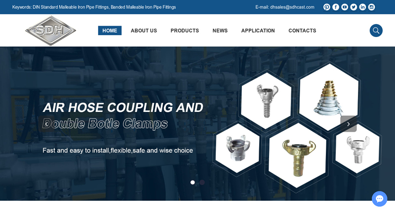 Malleable Iron Castings, Air Hose Couplings, Stainless Steel Pipe Clamps, Suppliers