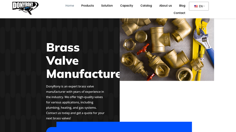 Reliable Brass Valve & Fitting Manufacturer - DonyRony