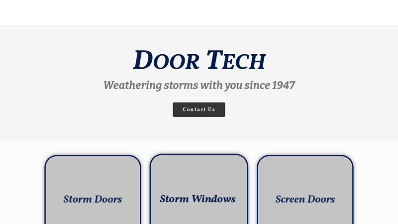 Door Tech - Home of Affordable Storm Doors & Windows