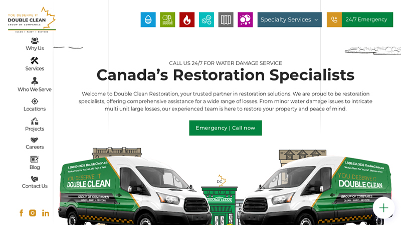 Restoration Company Canada - Double Clean