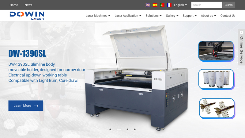 Laser Cutter, Laser Marking, Fiber Cutting Laser - Dowin