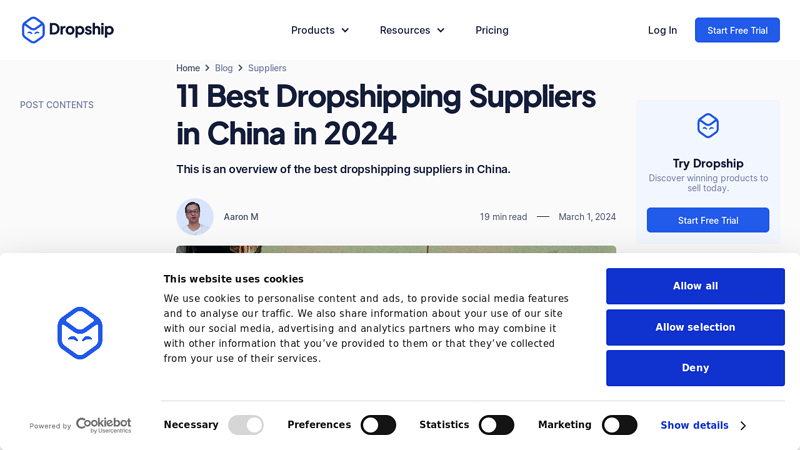 Image of 11 Best Dropshipping Suppliers in China in 2024 | Dropship