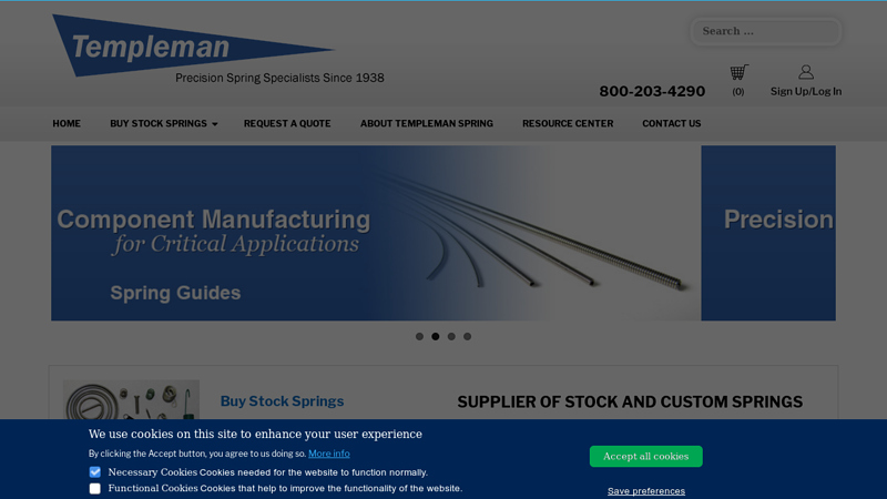 D.R. Templeman | Stock and Custom Springs - Engineering Support