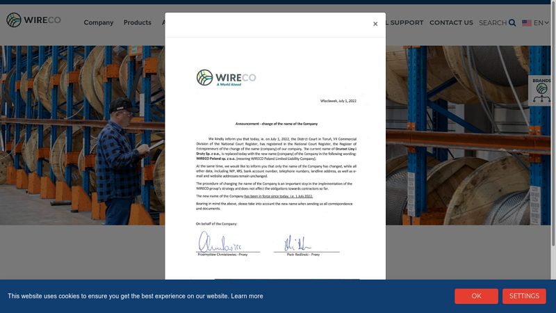 WireCo Poland | Manufacturer Of Wire And Steel Rope