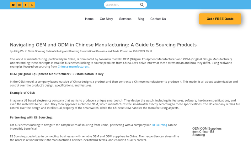 Image of Navigating OEM and ODM in Chinese Manufacturing: A Guide to Sourcing ...