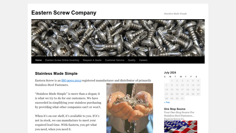 Stainless Made Simple | Eastern Screw Company