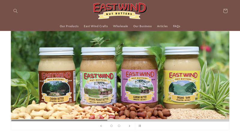 East Wind Nut Butters and Crafts C East Wind Crafts