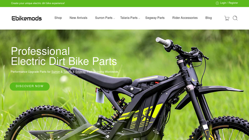 Electric Dirt Bike Parts And Accessories Online - Ebikemods