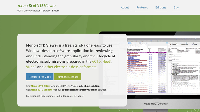 Mono eCTD Viewer - Free eCTD Lifecycle Viewer