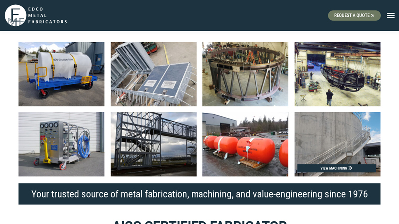 AISC Certified & Metal Fabricator, CNC Machining, Seattle & Western WA