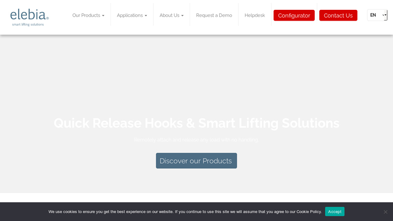 Elebia | Automatic Crane Hooks | Smart Lifting Solutions