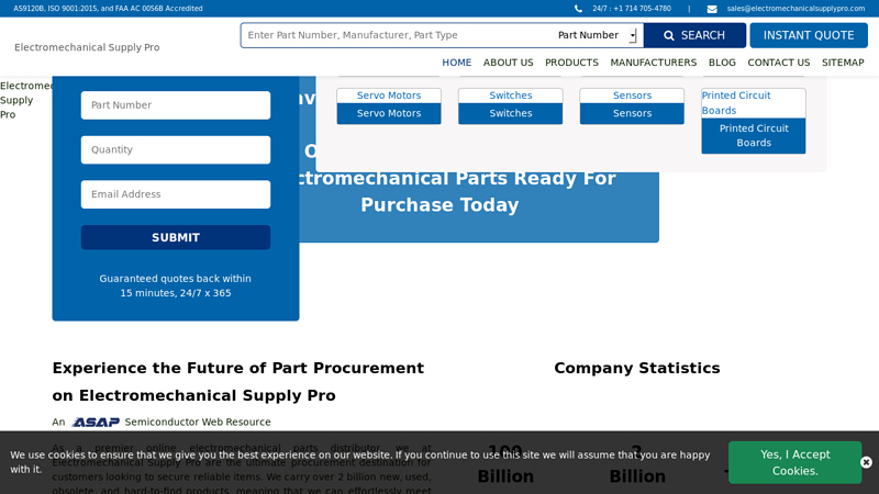 Electromechanical Supply Pro - Trusted Parts Distributor