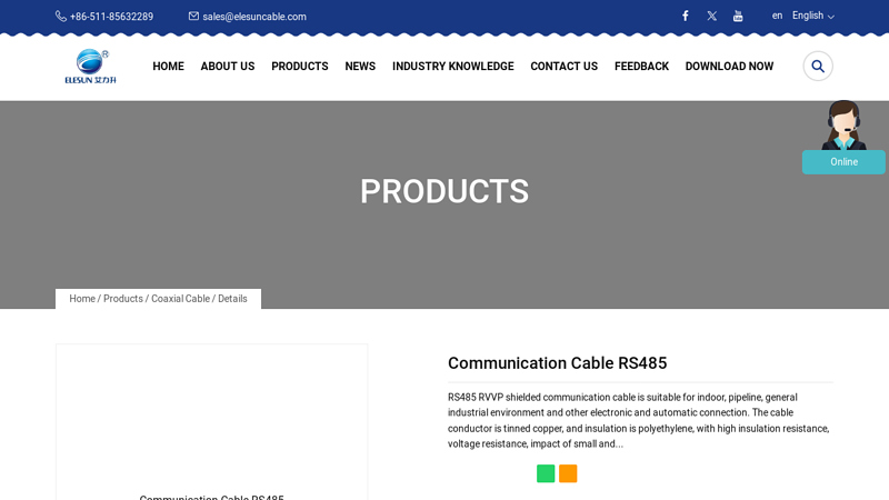 Image of Communication Cable RS485 Manufacturers and Suppliers China ...