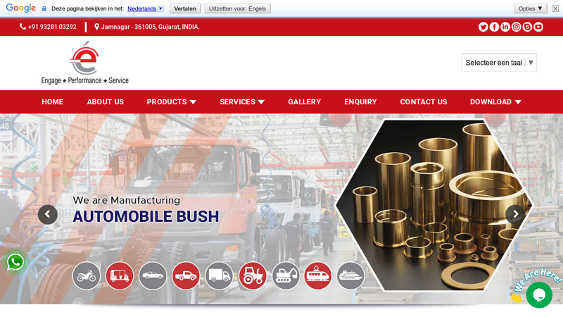 Automobile Spare Parts| Brass Sensor Fasteners Manufacturer - Elite Engineering