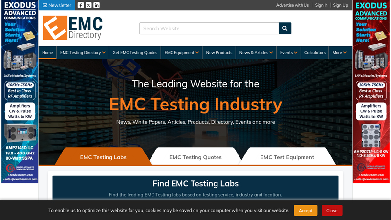 EMC Directory - The Leading Website for the EMC Testing Industry