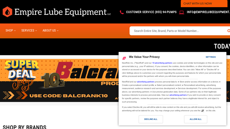 Buy Lubrication Equipment Online | Empire Lube Equipment LLC