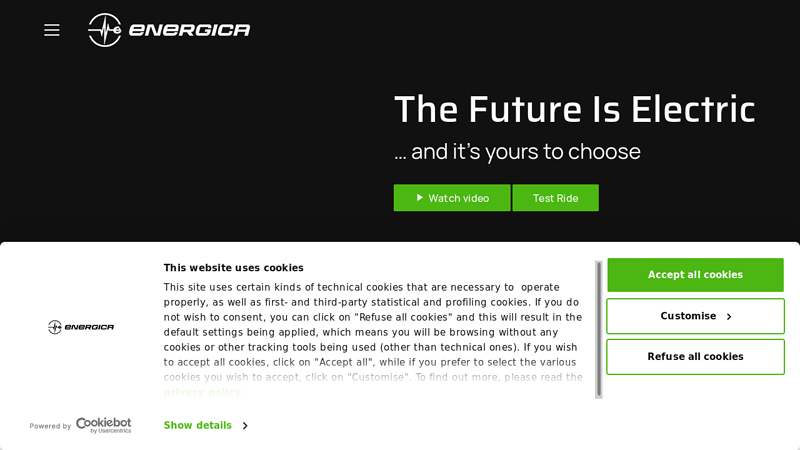 Energica Motor Company C The italian electric motorcycle manufacturer