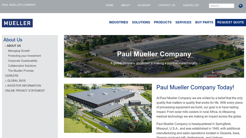 Image of About Paul Mueller Company