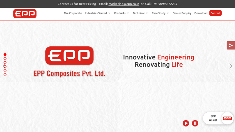 Manufacturer of GRP/FRP Pipe & Chemical Equipment by EPP Composites Pvt. Ltd