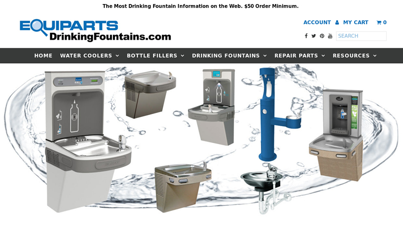 Commercial Drinking Fountain Distributor of Elkay, Oasis, Murdock C equipartsdrinkingfountains