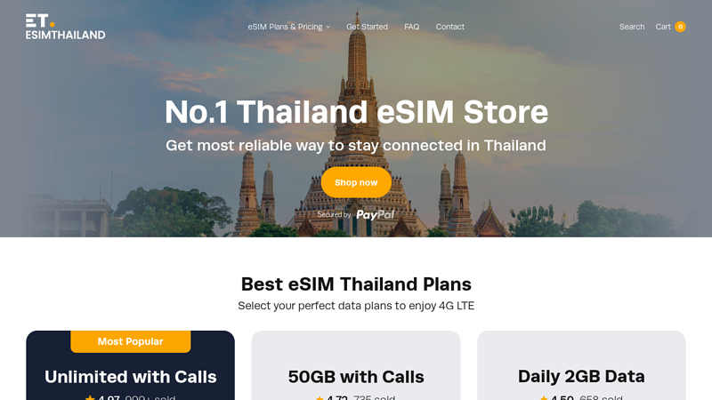 eSIM Thailand | No.1 Tourist eSIM Provider in Thailand