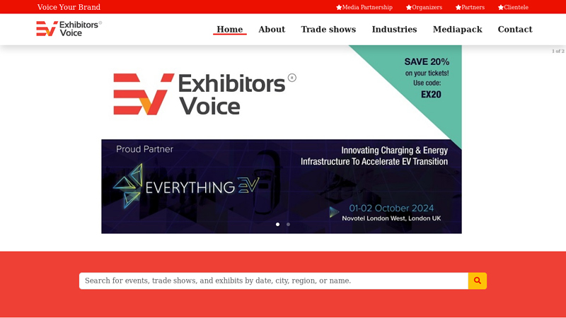 Upcoming Industry Events & Exhibitions | ExhibitorsVoice