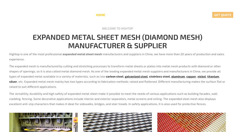 Expanded Metal Sheet Mesh Manufacturer & Supplier in China