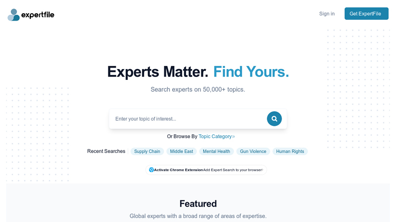 ExpertFile | Search for Industry & Academic Experts