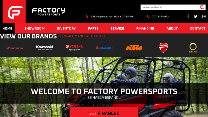 Powersports Dealer in Santa Rosa CA | Factory Powersports