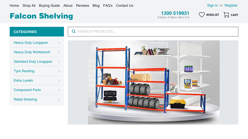 Falcon Shelving, Online Storage Shelving Store