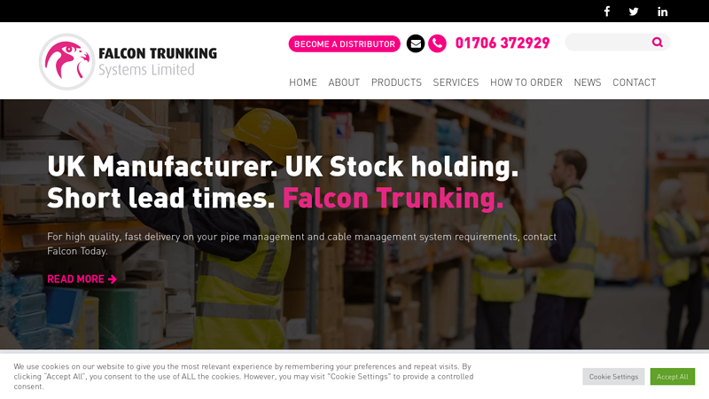 Falcon Trunking Systems - PVC-U Trunking UK Manufacturer