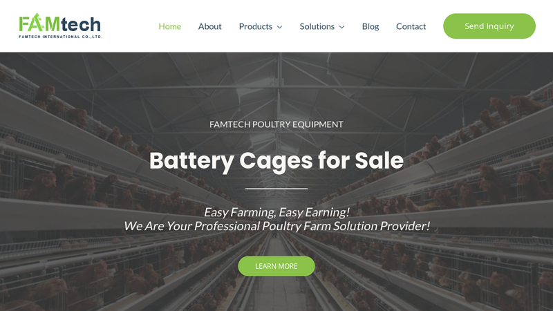 Battery Cage for Sale | Battery Cage System for Poultry Farm | FAMtech