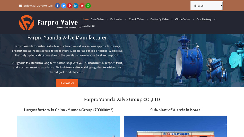 Top Industrial Valve Manufacturer Worldwide  Farpro Yuanda