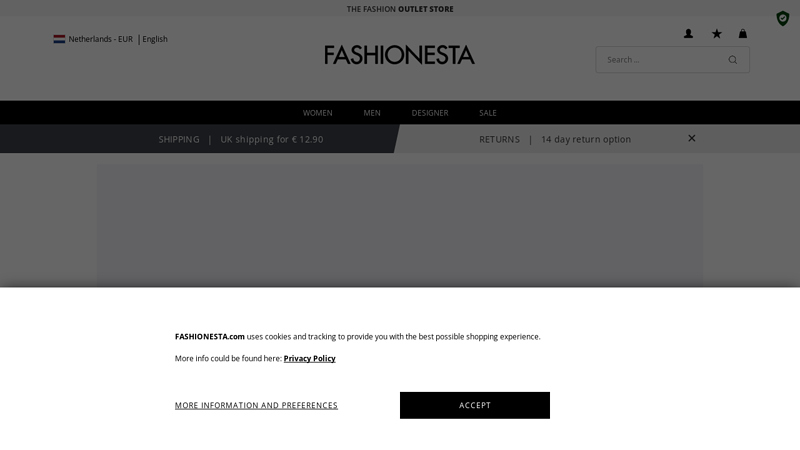 Designer Outlet & Fashion Brands up to 80% off | Fashionesta