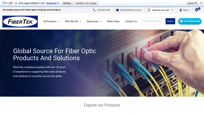 FiberTek | A leading supplier of fiber optic panels and cables