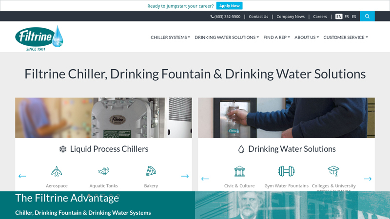 Chiller, Drinking Fountain & Drinking Water Solutions | Filtrine