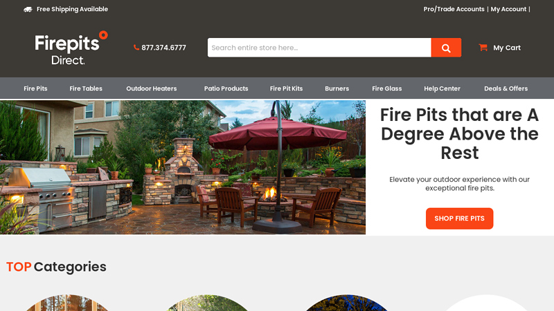 Fire Pits, Patio Furniture, Fire Glass & More | FirePitsDirect.com