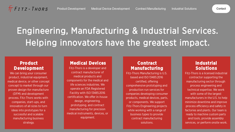 Fitz-Thors Industries | Product Development, Manufacturing, Industrial Contracting, Custom Equipment and Solutions