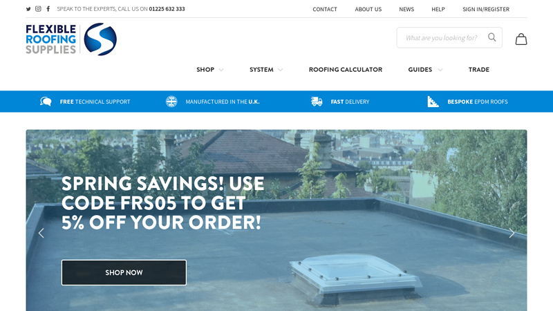 Flexible Roofing Supplies | EPDM Rubber Roofing Supplies & Kits