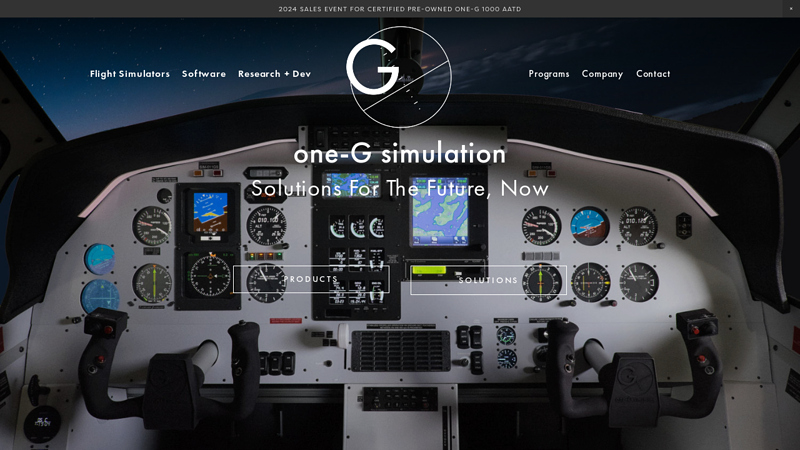 one-G simulation home page