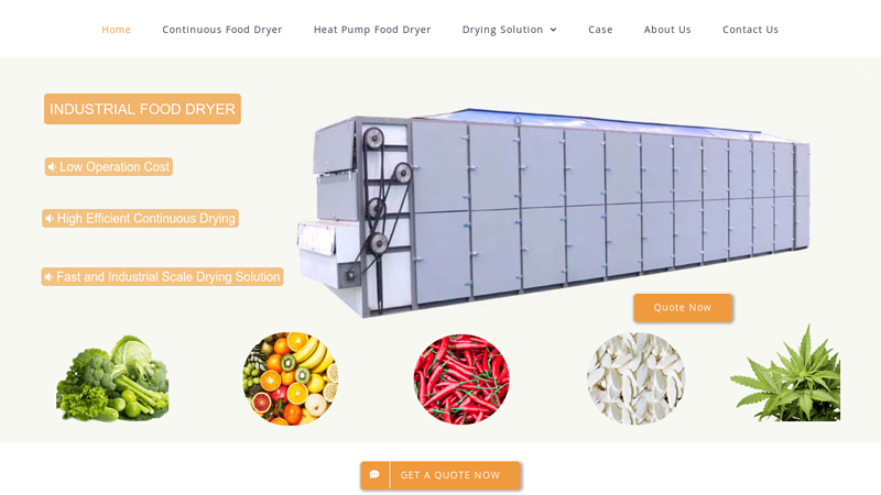 Industrial Food Drying Machines & Commercial Dehydrator Manufacturer