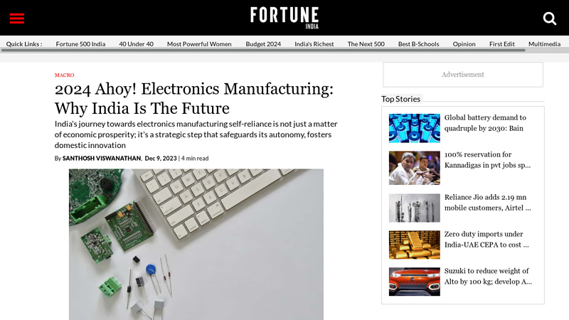 Image of 2024 Ahoy! Electronics Manufacturing: Why India Is The Future