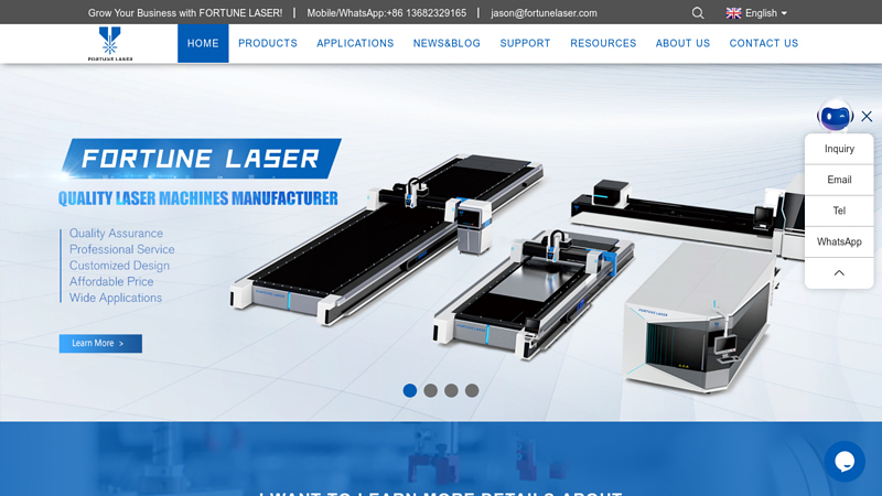 Quality CNC Laser Machines Manufacturer | Fortune Laser