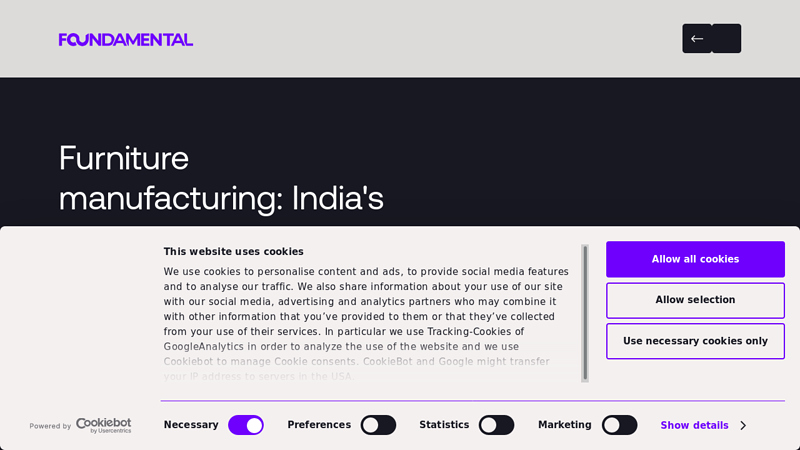 Image of Foundamental | Furniture manufacturing: India