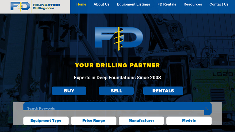 Foundation Drilling.com  Equipment for anyone faced with the challenge of drilling a hole in the ground