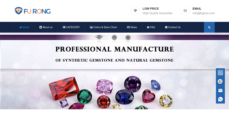 Cubic Zirconia Loose CZ Stones and Lab Created Synthetic Gemstones China Manufacturer And Wholesale