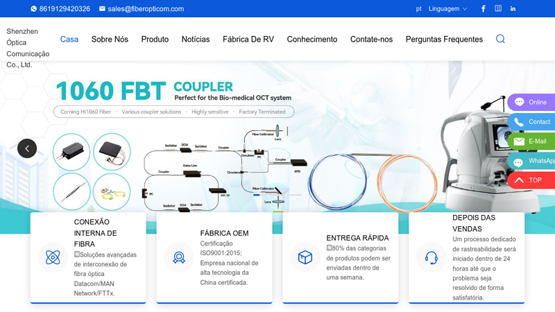 China Patch Cord de fibra, tran?a de fibra, jumper de fibra, divisor PLC, CWDM, DWDM, Mux, Demux, AWG, adaptador de fibra, transceptor SFP, caixa de terminal, gabinete de emenda, FTTH, FTTA, provedor de solu??es FTTX, fbrica de dispositivos de fibra ptica, fabricantes e fornecedores - Shenzhen Optico Communication Co., Ltd.